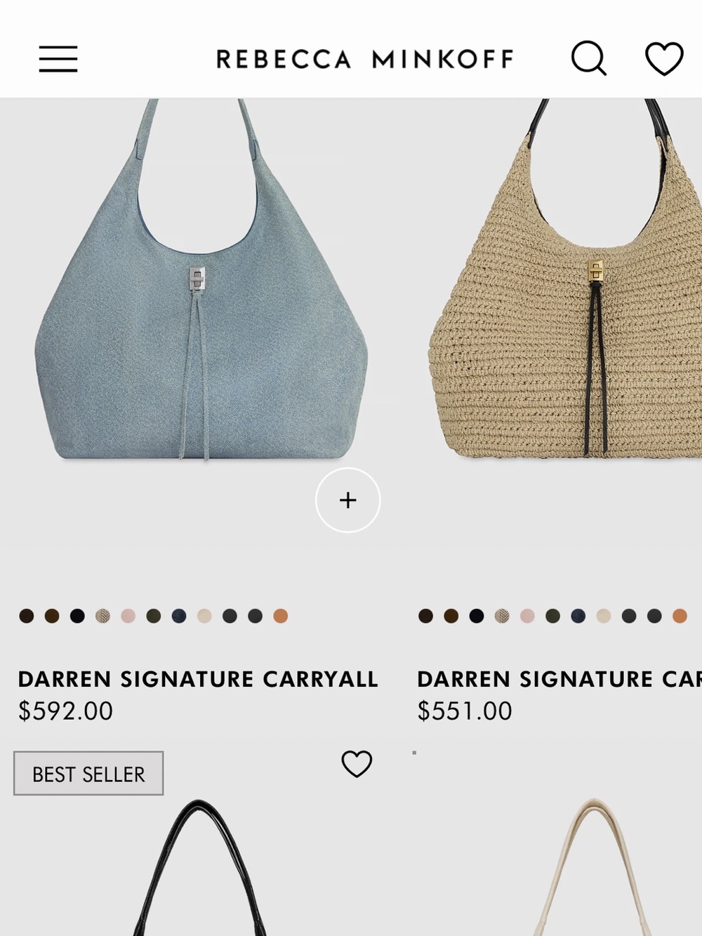 👜♥️👜 Rebecca Minkoff Darren Signature Carryall in denim blue - Picture 11 of 11